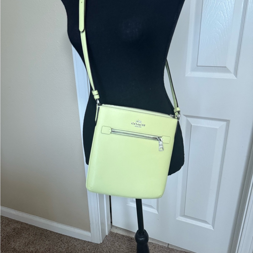 Coach Yellow Crossbody Bag Structured Design